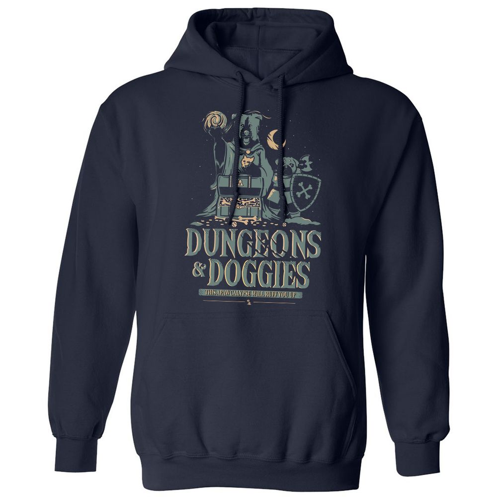 Dungeons & Doggies Classic Unisex Hoodie - Navy - 2