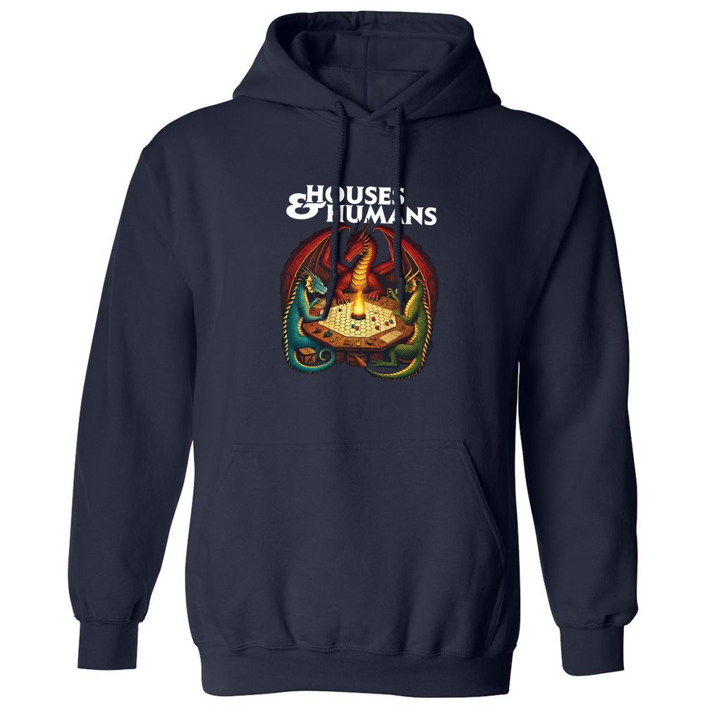 Houses & Humans Classic Unisex Hoodie - Navy - 2