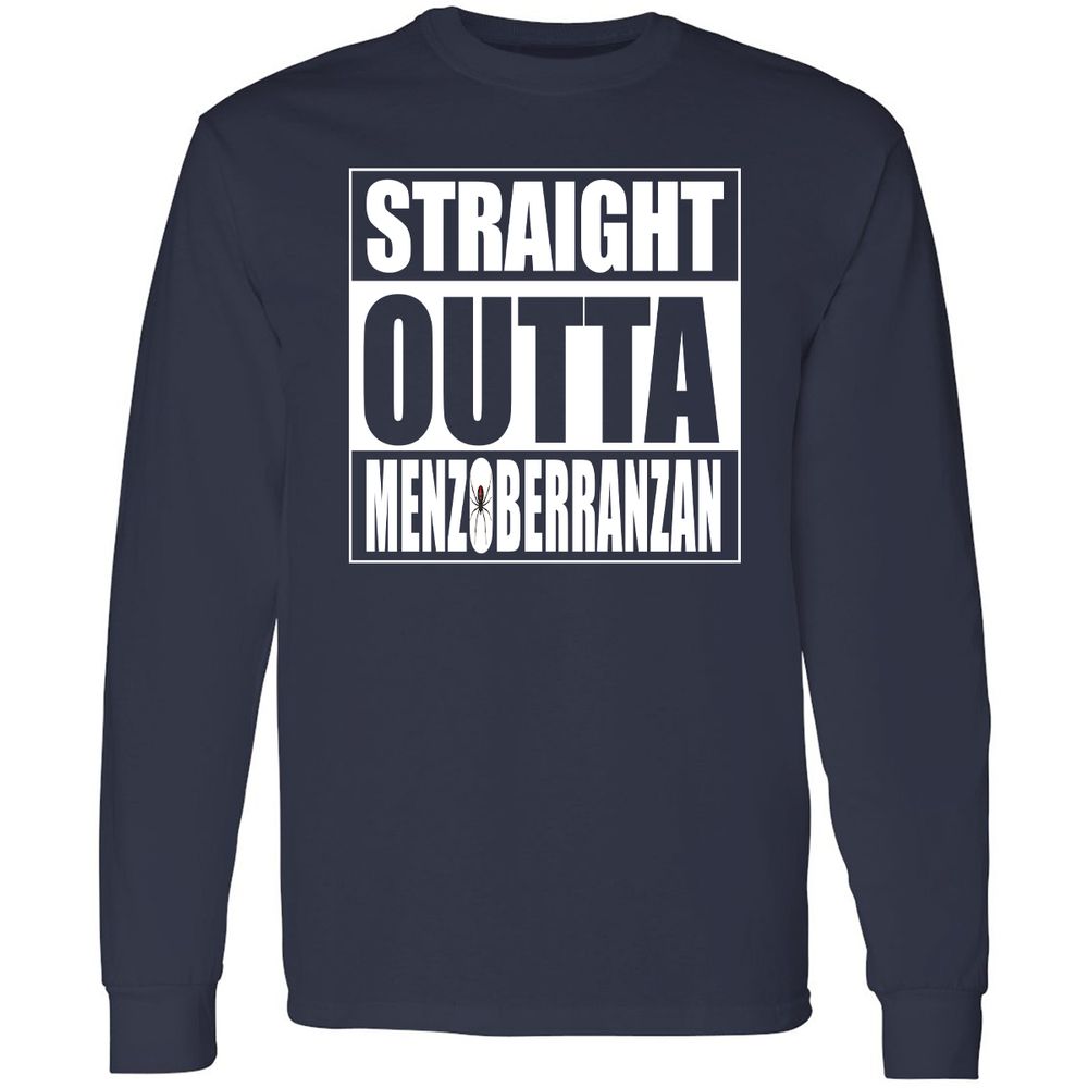 Straight Outta Menzoberranzan Long Sleeve T-Shirt - Navy - 2