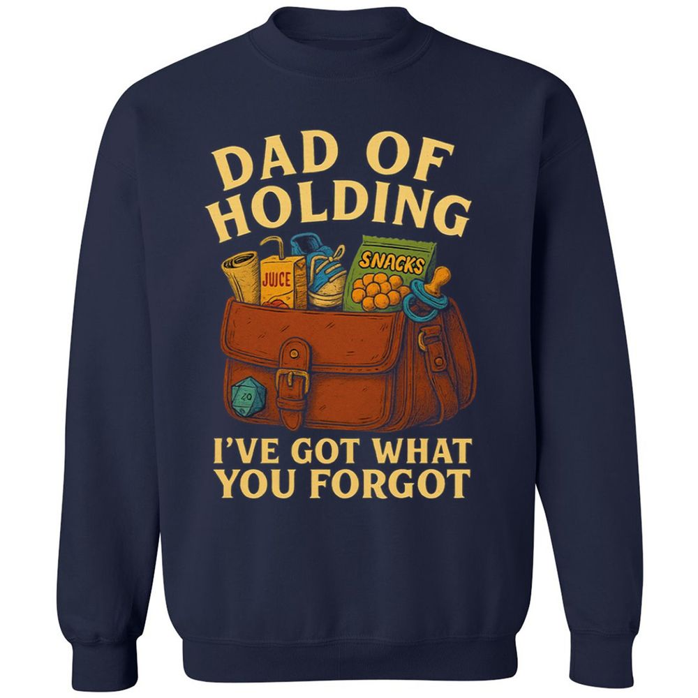 Dad Of Holding Classic Unisex Sweatshirt - Navy - 2