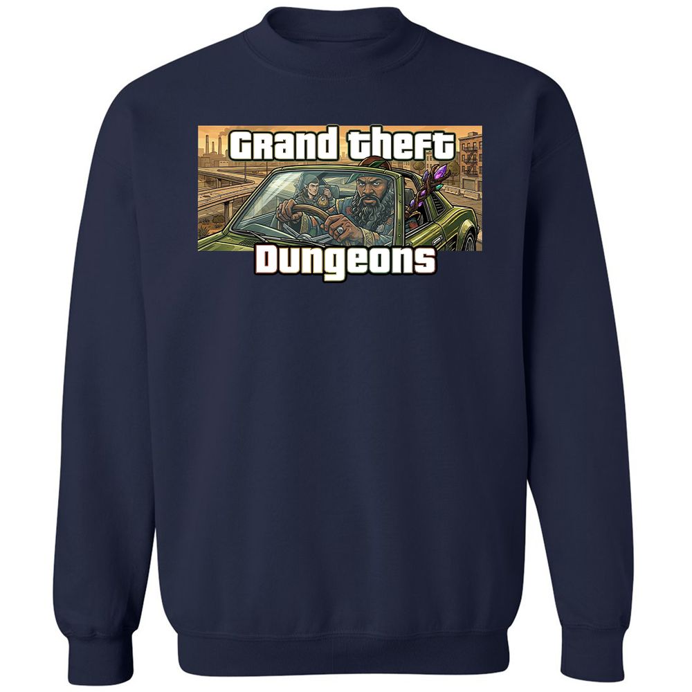 Grand Theft Dungeons Classic Unisex Sweatshirt - Navy - 2