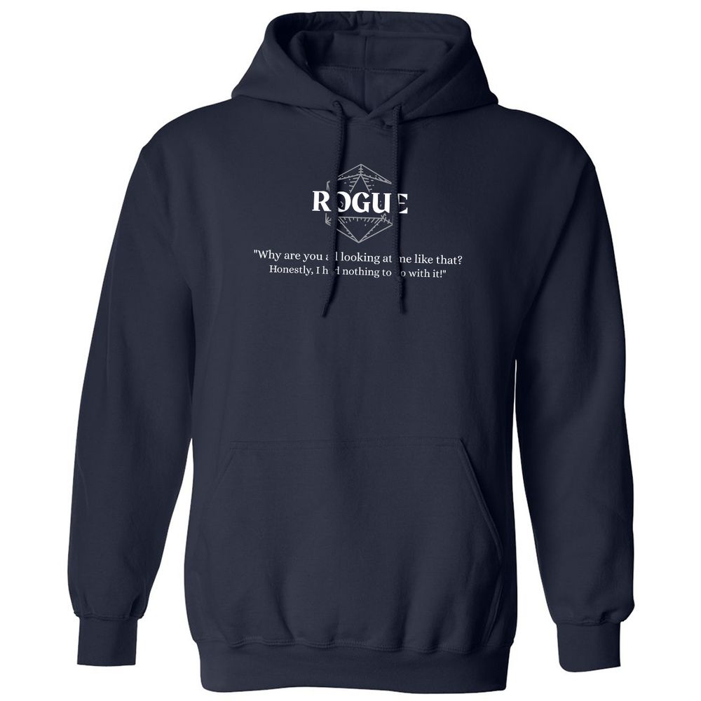 Rogue – Why Are You All Looking At Me Like That Classic Unisex Hoodie - Navy - 2