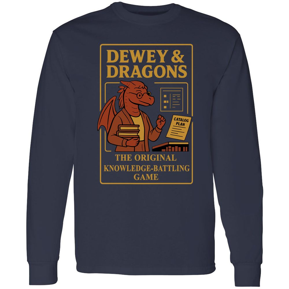 Dewey & Dragons Long Sleeve T-Shirt - Navy - 2