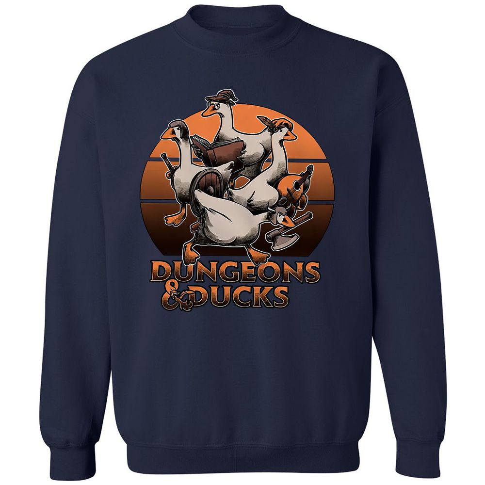 Dungeons And Ducks Classic Unisex Sweatshirt - Navy - 2