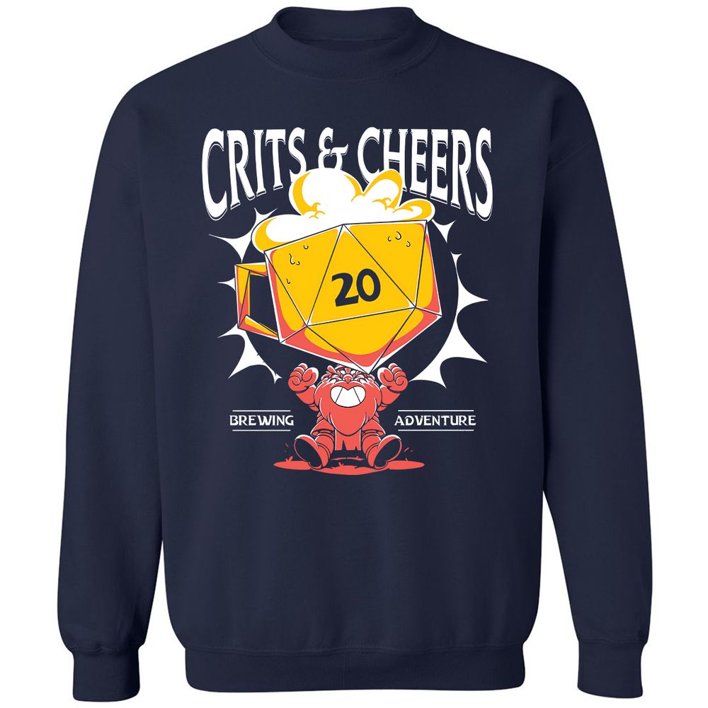 Crits & Cheers Classic Unisex Sweatshirt - Navy - 2