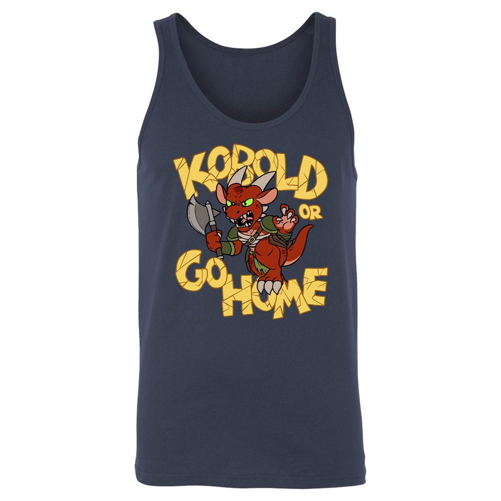 Kobold Or Go Home Unisex Jersey Tank - Navy - 2