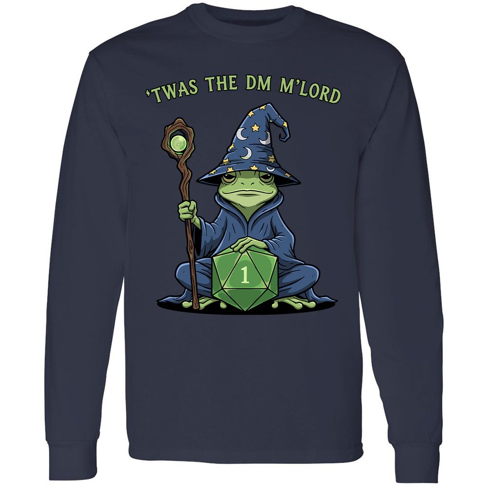 Twas the DM M’lord Long Sleeve T-Shirt - Navy - 2