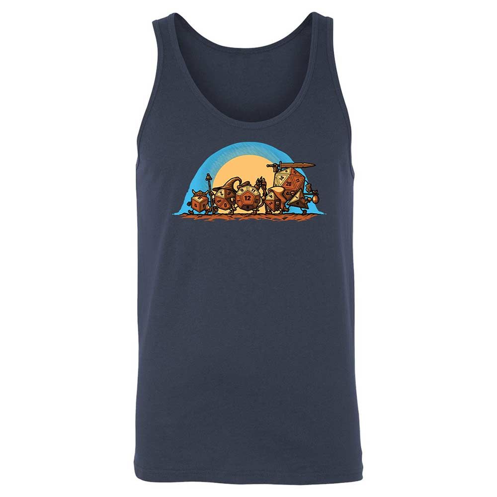 The Fellowship Of The Dice Unisex Jersey Tank - Navy - 2