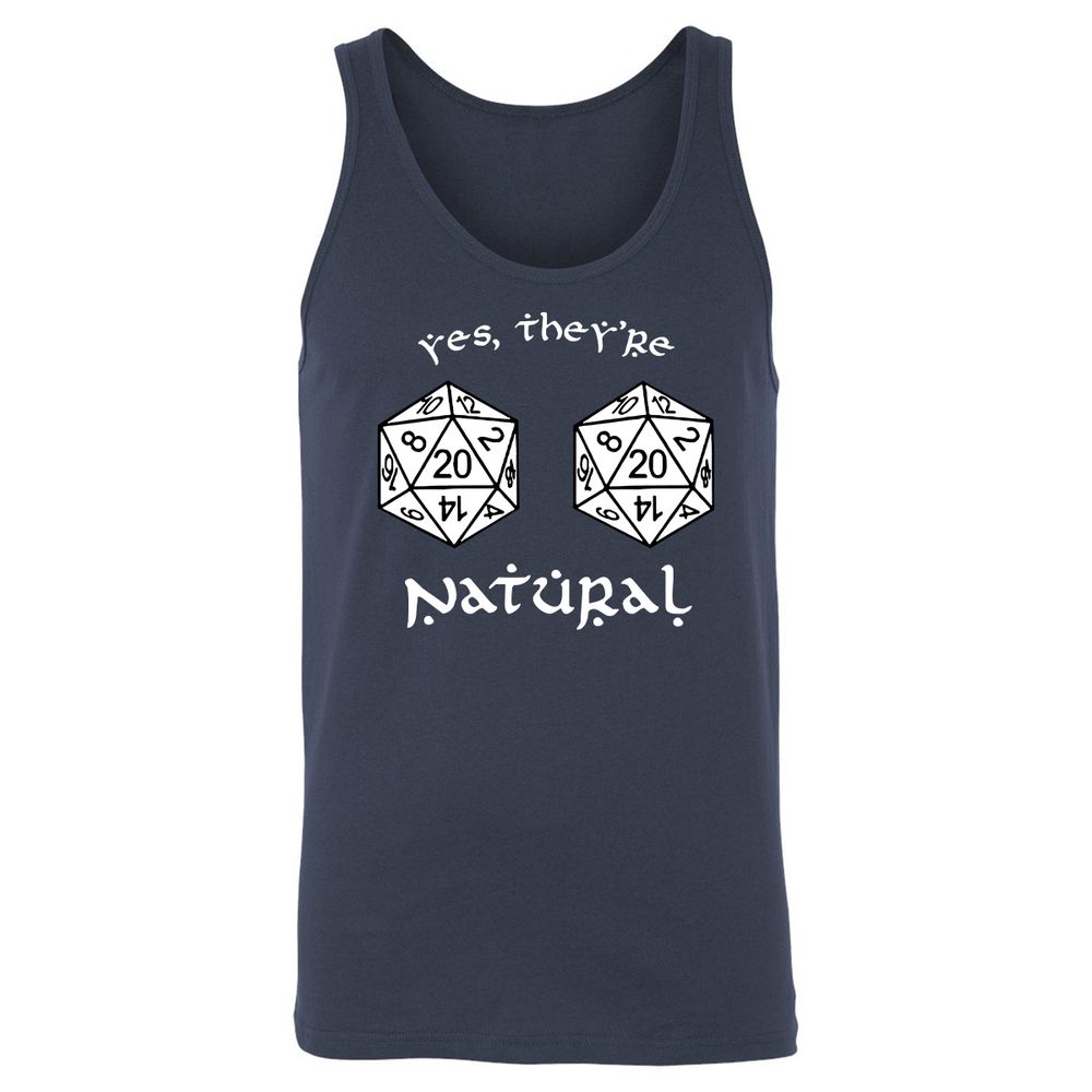 They Are Natural Unisex Jersey Tank - Navy - 2