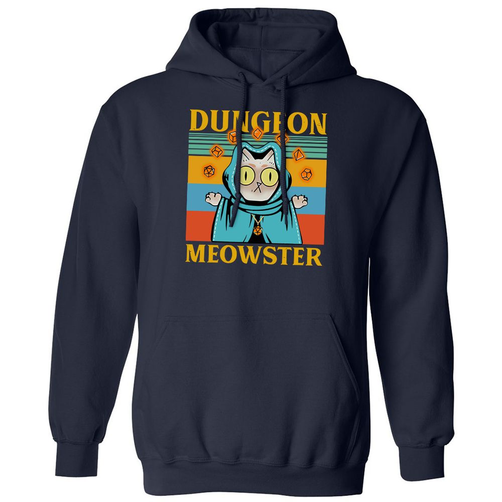 Dungeon Meowster Classic Unisex Hoodie - Navy - 2