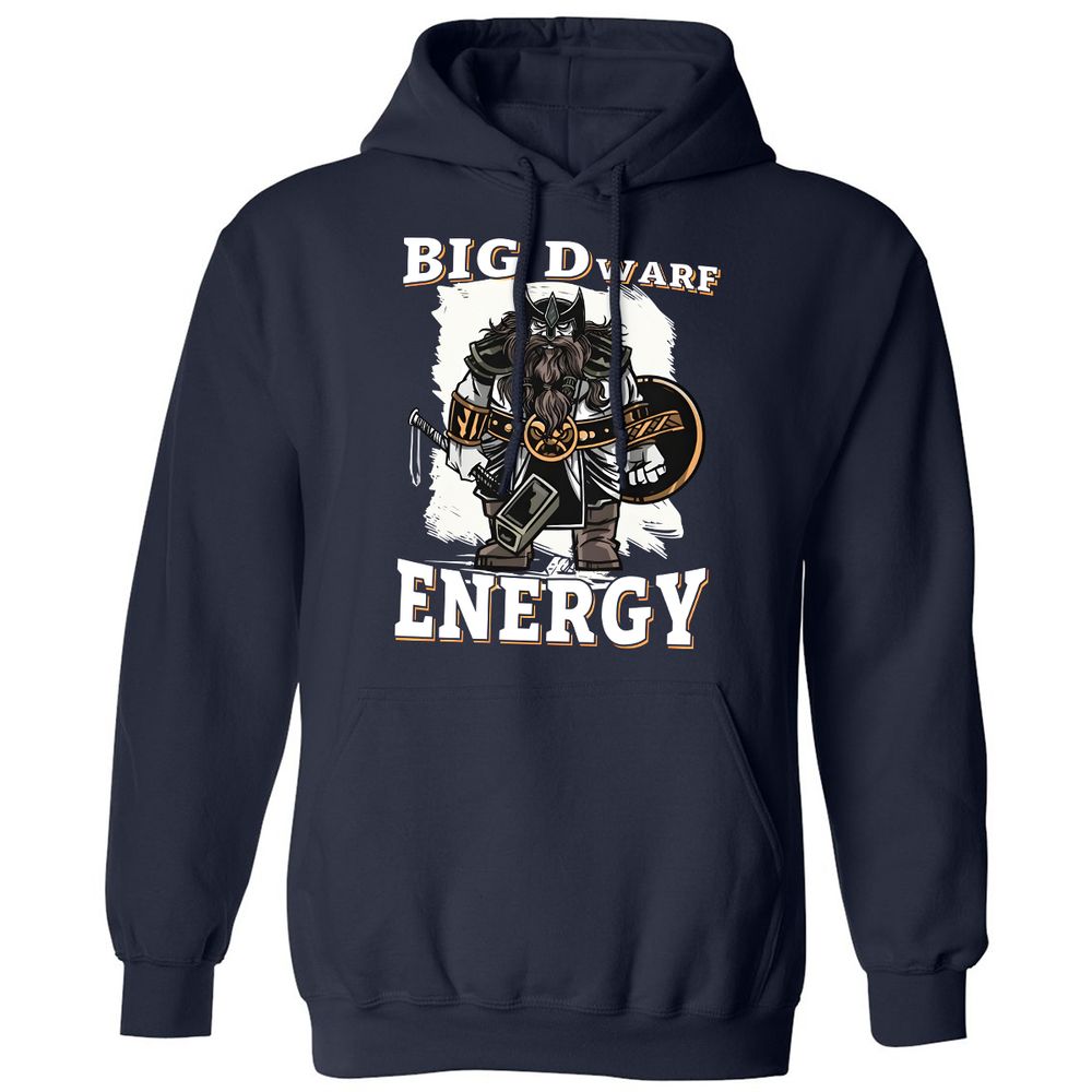 Big Dwarf Energy Classic Unisex Hoodie - Navy - 2