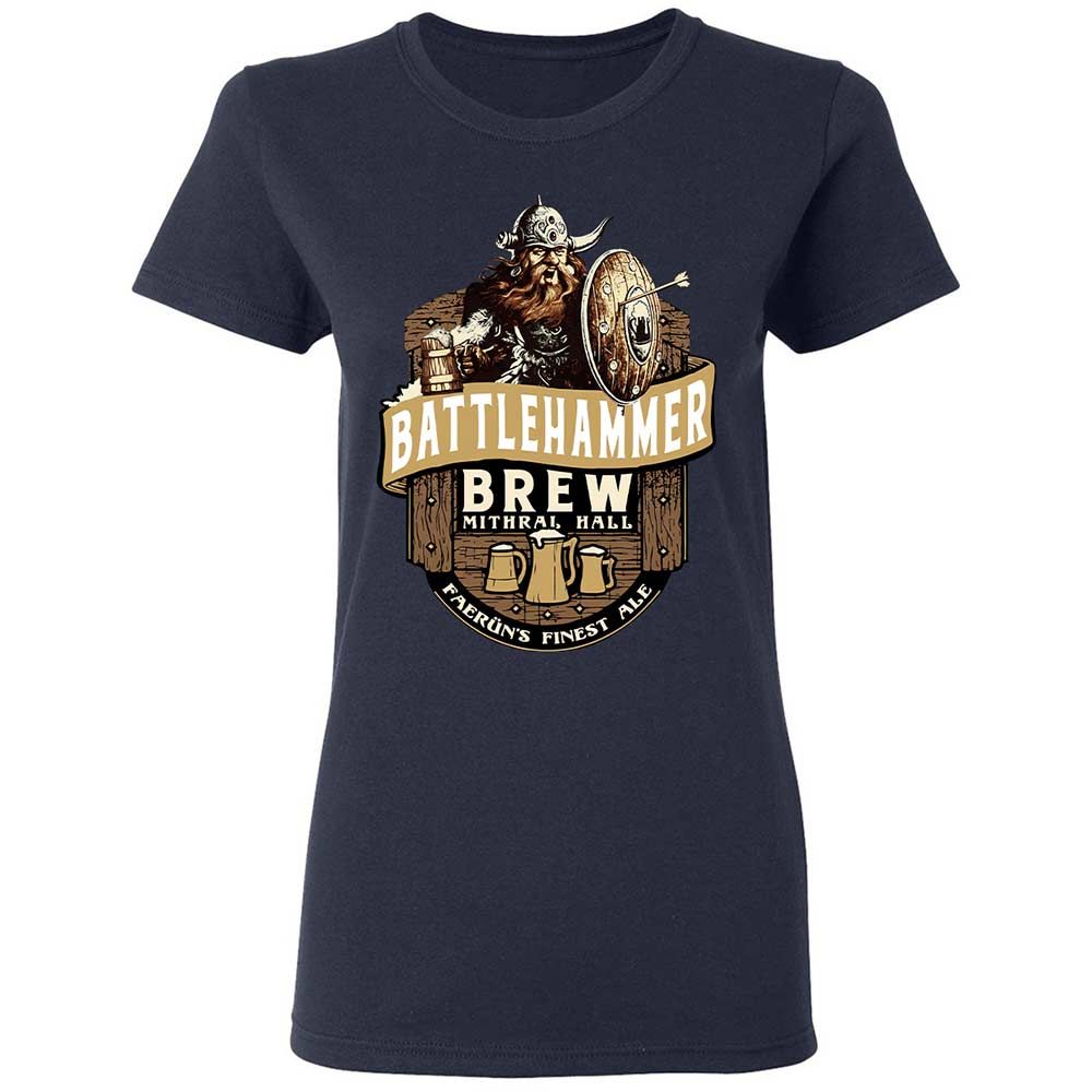 Battlehammer Brew Women's T-Shirt - Navy - 2