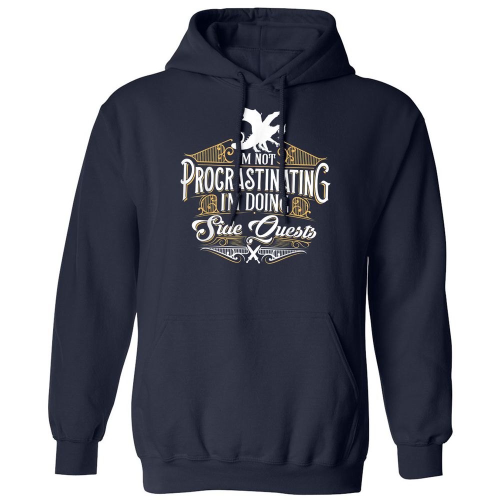 I'm Doing Side Quests Classic Unisex Hoodie - Navy - 2