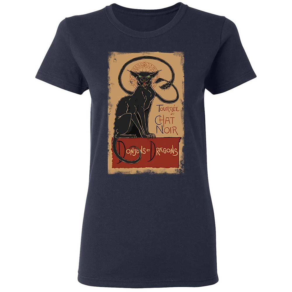 Tournee Du Chat Noir Women's T-Shirt - Navy - 2