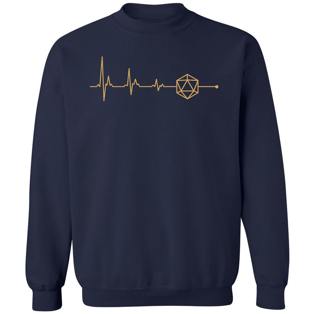 D20 Dice Is My Life Classic Unisex Sweatshirt - Navy - 2