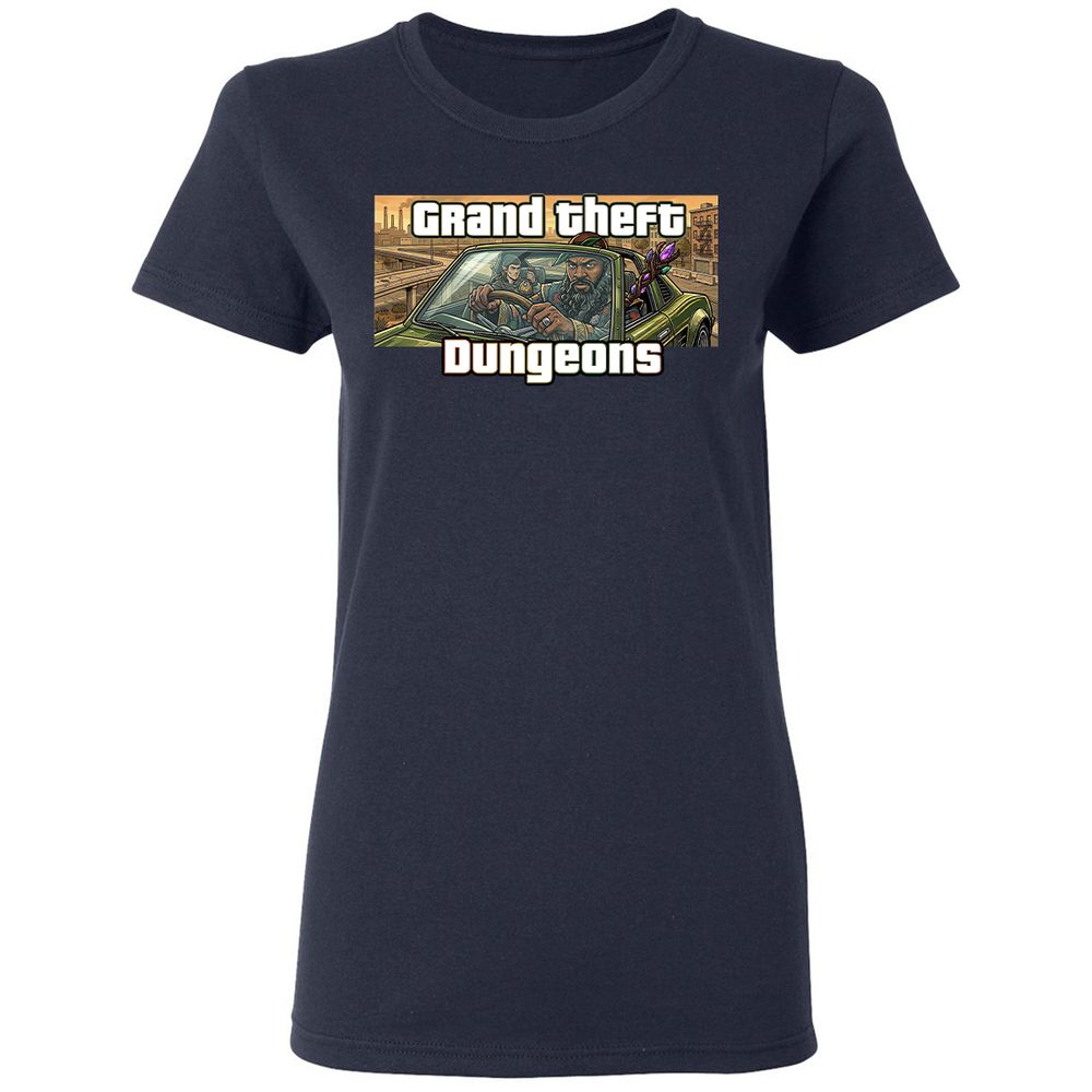 Grand Theft Dungeons Women's T-Shirt - Navy - 2