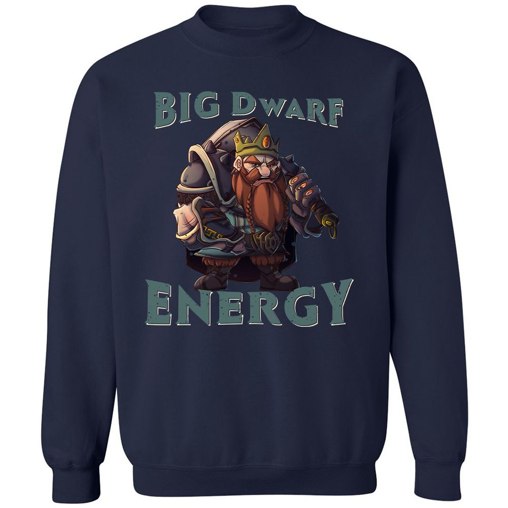 Big Dwarf Energy Classic Unisex Sweatshirt - Navy - 2