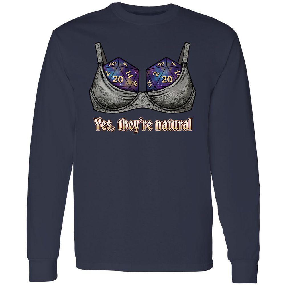 They Are Natural Nat20 Long Sleeve T-Shirt - Navy - 2