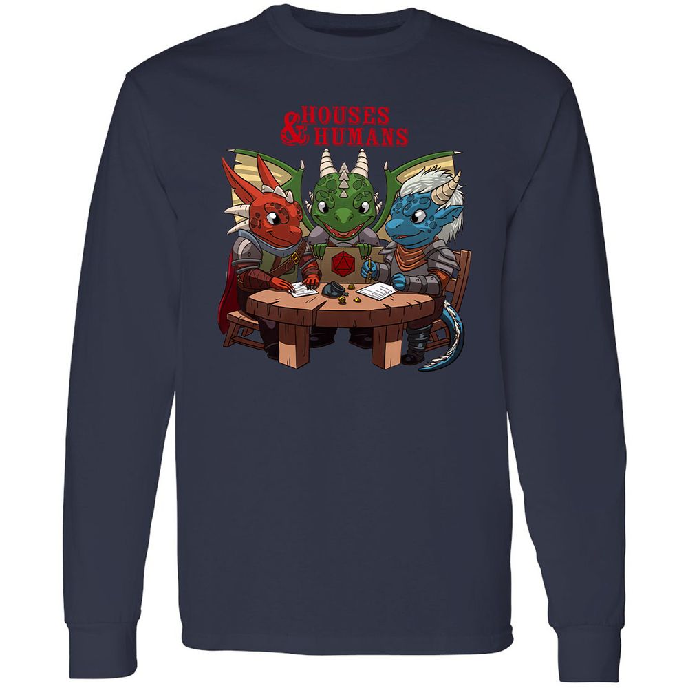 Houses & Humans Long Sleeve T-Shirt - Navy - 2