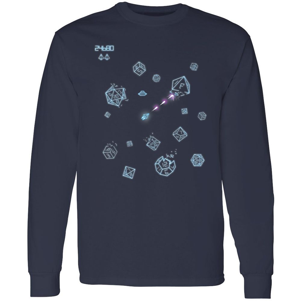 The Dices Game Long Sleeve T-Shirt - Navy - 2