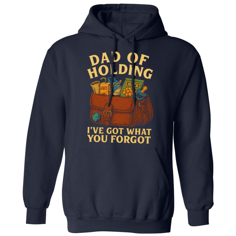Dad Of Holding Classic Unisex Hoodie - Navy - 2