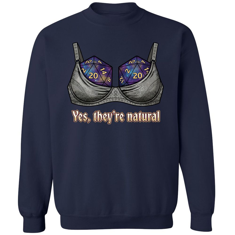They Are Natural Nat20 Classic Unisex Sweatshirt - Navy - 2