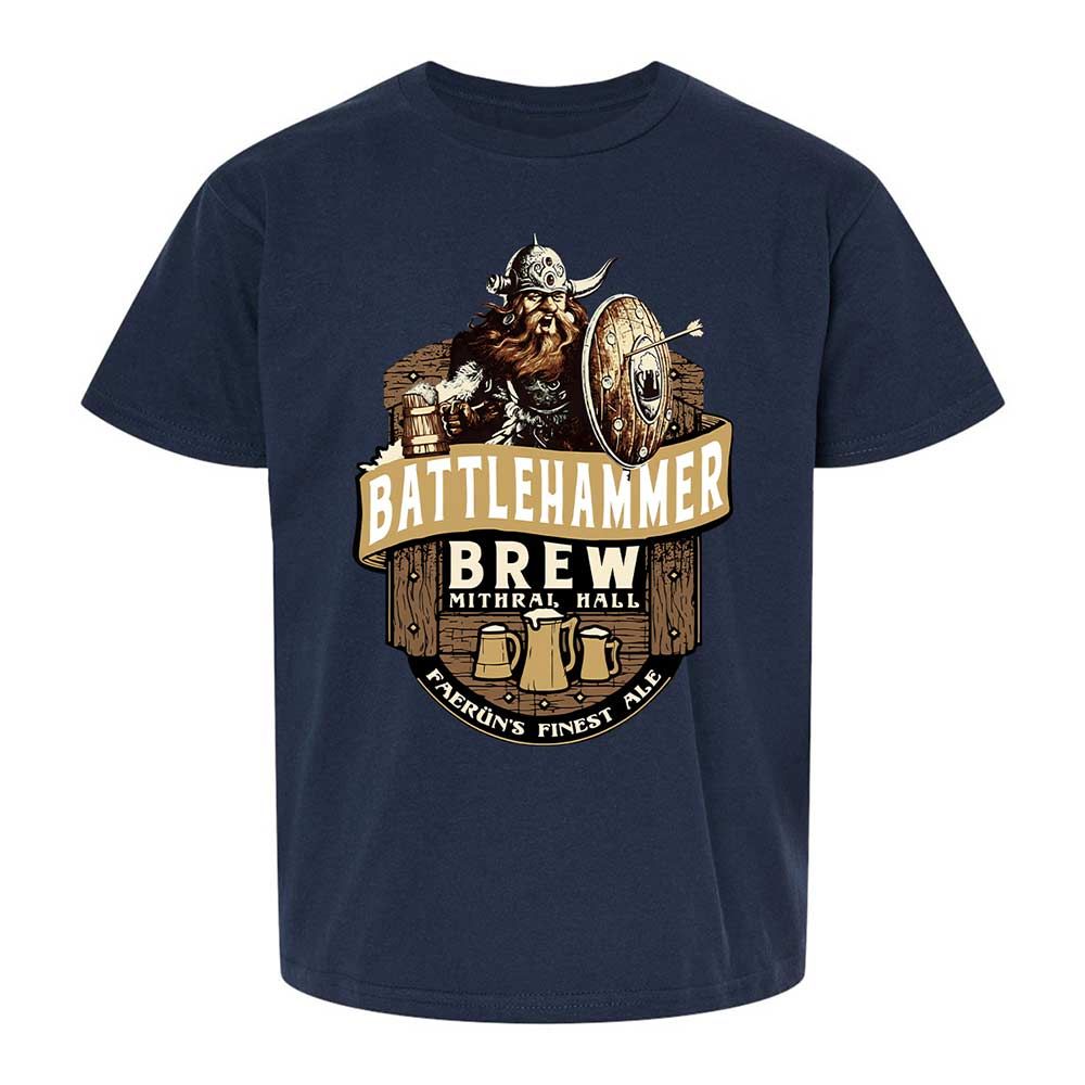 Battlehammer Brew Kids T-Shirt - Navy - 2