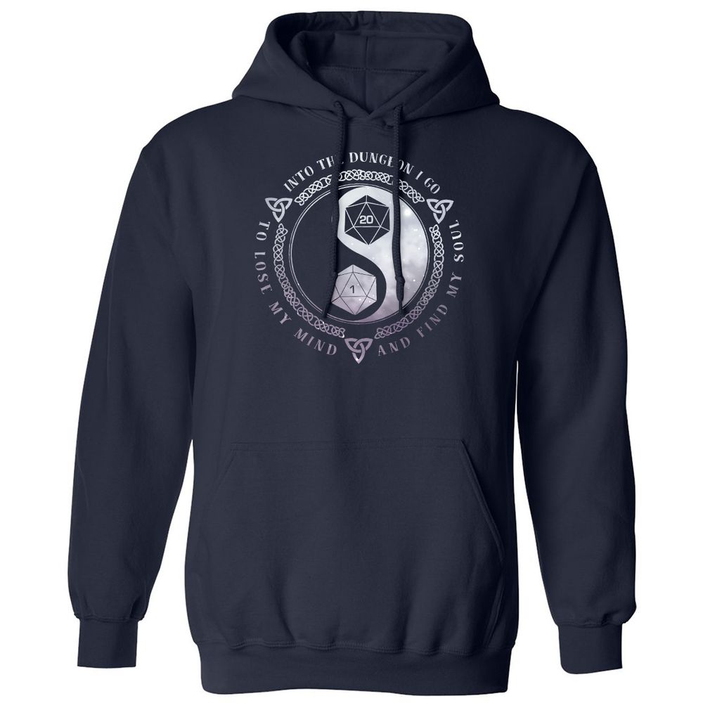 Into The Dungeon I Go Classic Unisex Hoodie - Navy - 2