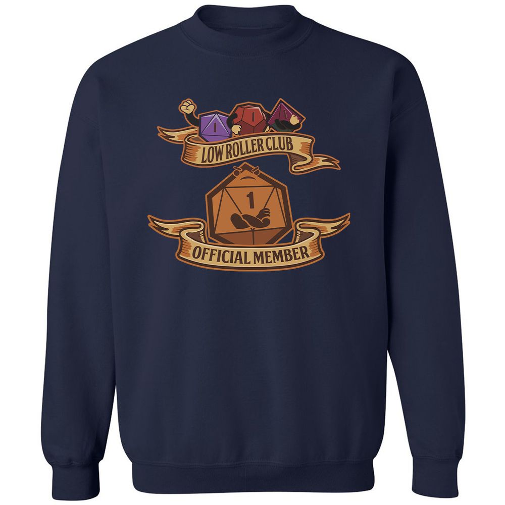 Low Roller Club Classic Unisex Sweatshirt - Navy - 2