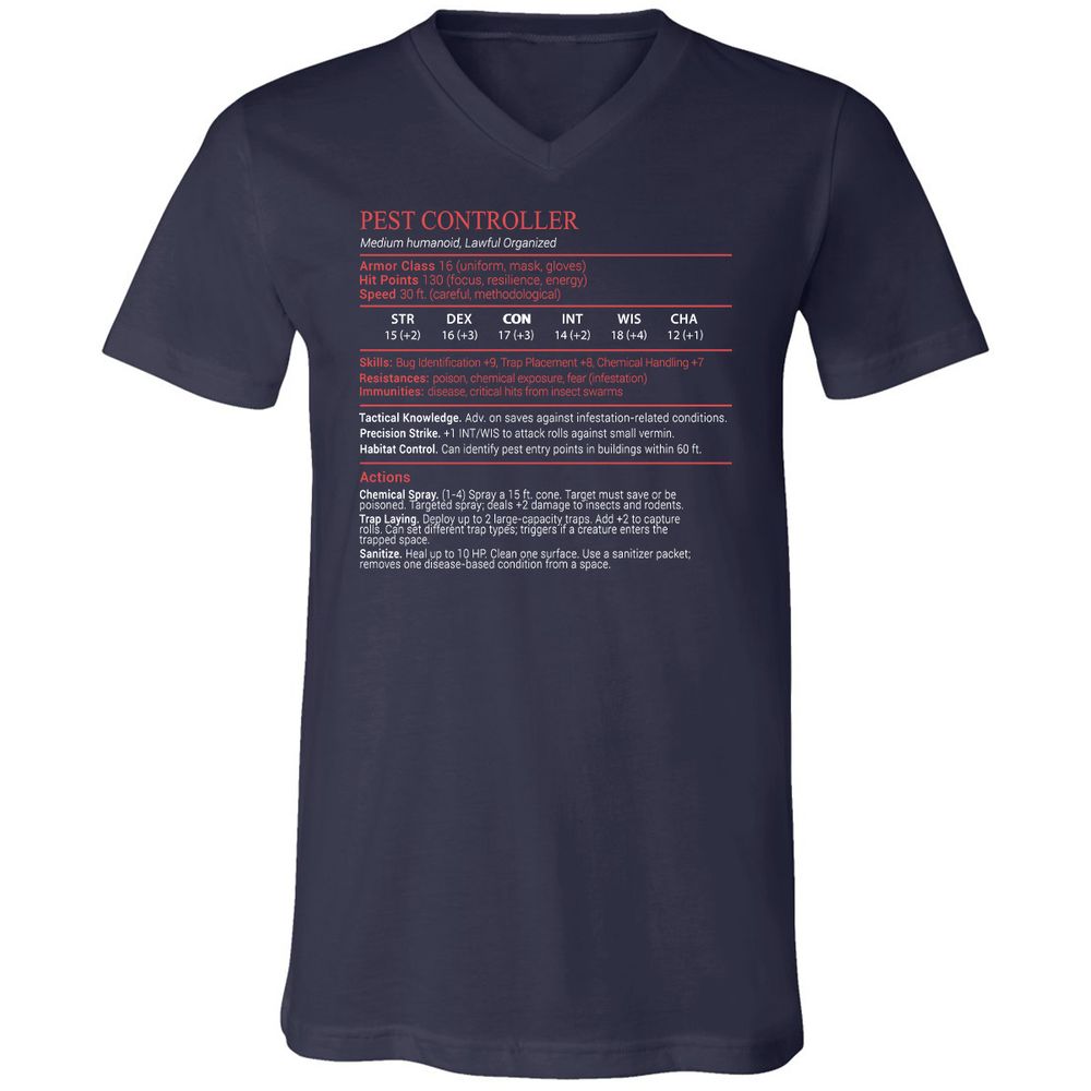 Pest Controller Stats Block - Navy - 2
