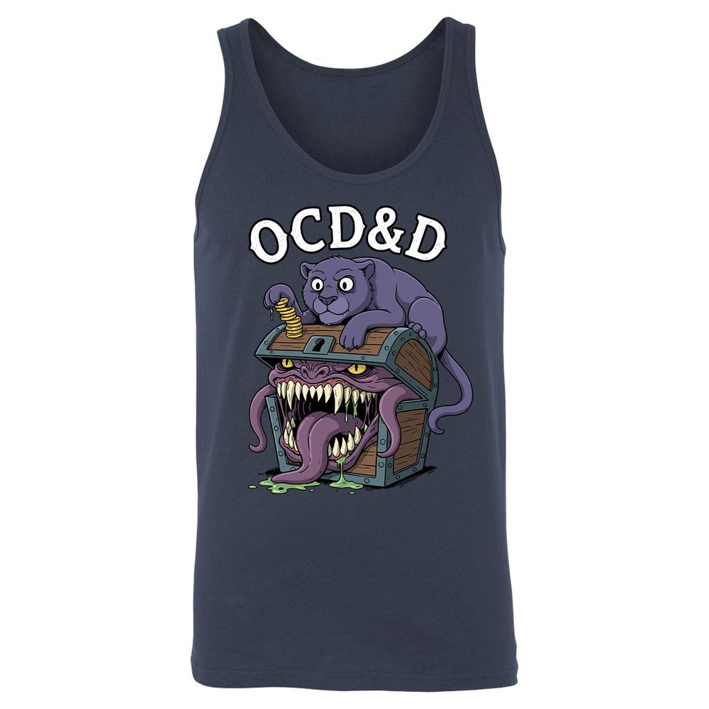 OCD&D Unisex Jersey Tank - Navy - 2