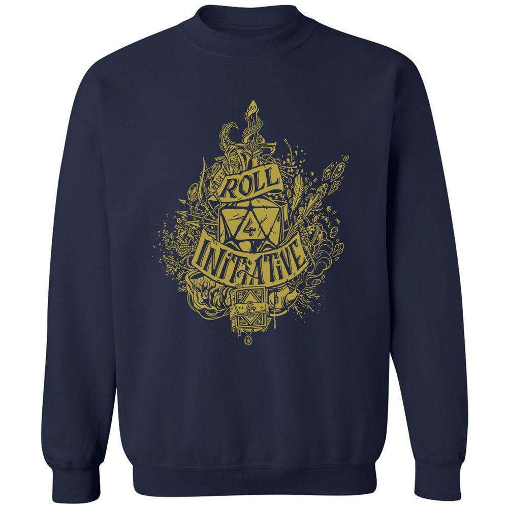 Roll Initiative Classic Unisex Sweatshirt - Navy - 2