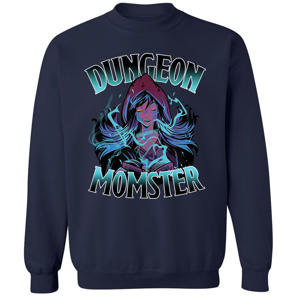 Dungeon Momster Classic Unisex Sweatshirt - Navy - 2