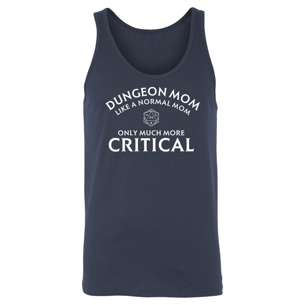 Dungeon Mom Normal Mom Unisex Jersey Tank - Navy - 2