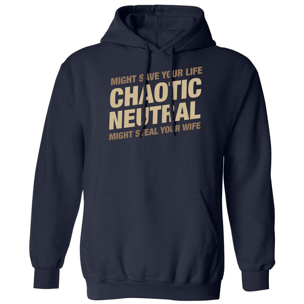 Might Save Your Life Might Steal Your Wife Classic Unisex Hoodie - Navy - 2
