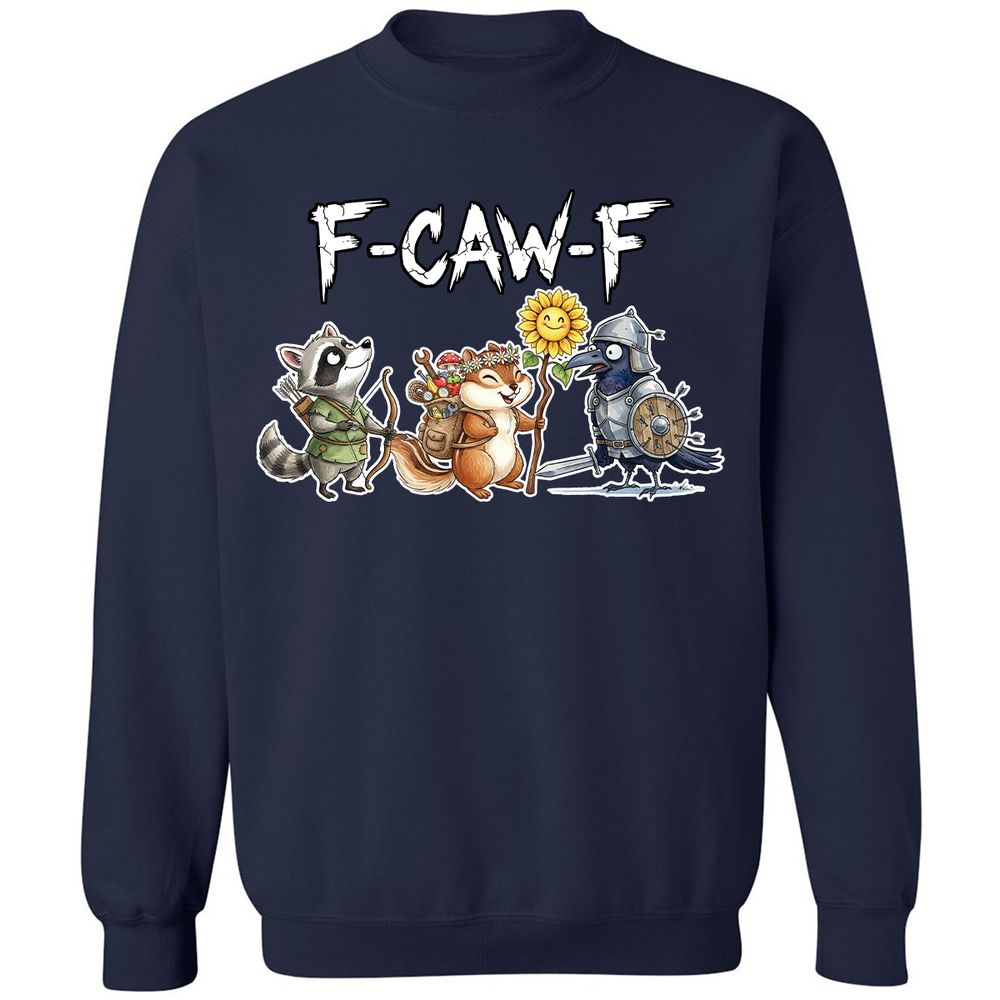 F-CAW-F Adventuring party Classic Unisex Sweatshirt - Navy - 2