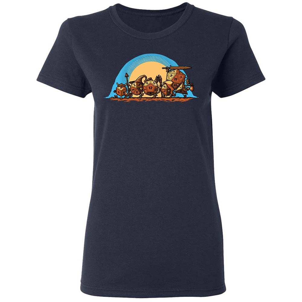 The Fellowship Of The Dice Women's T-Shirt - Navy - 2
