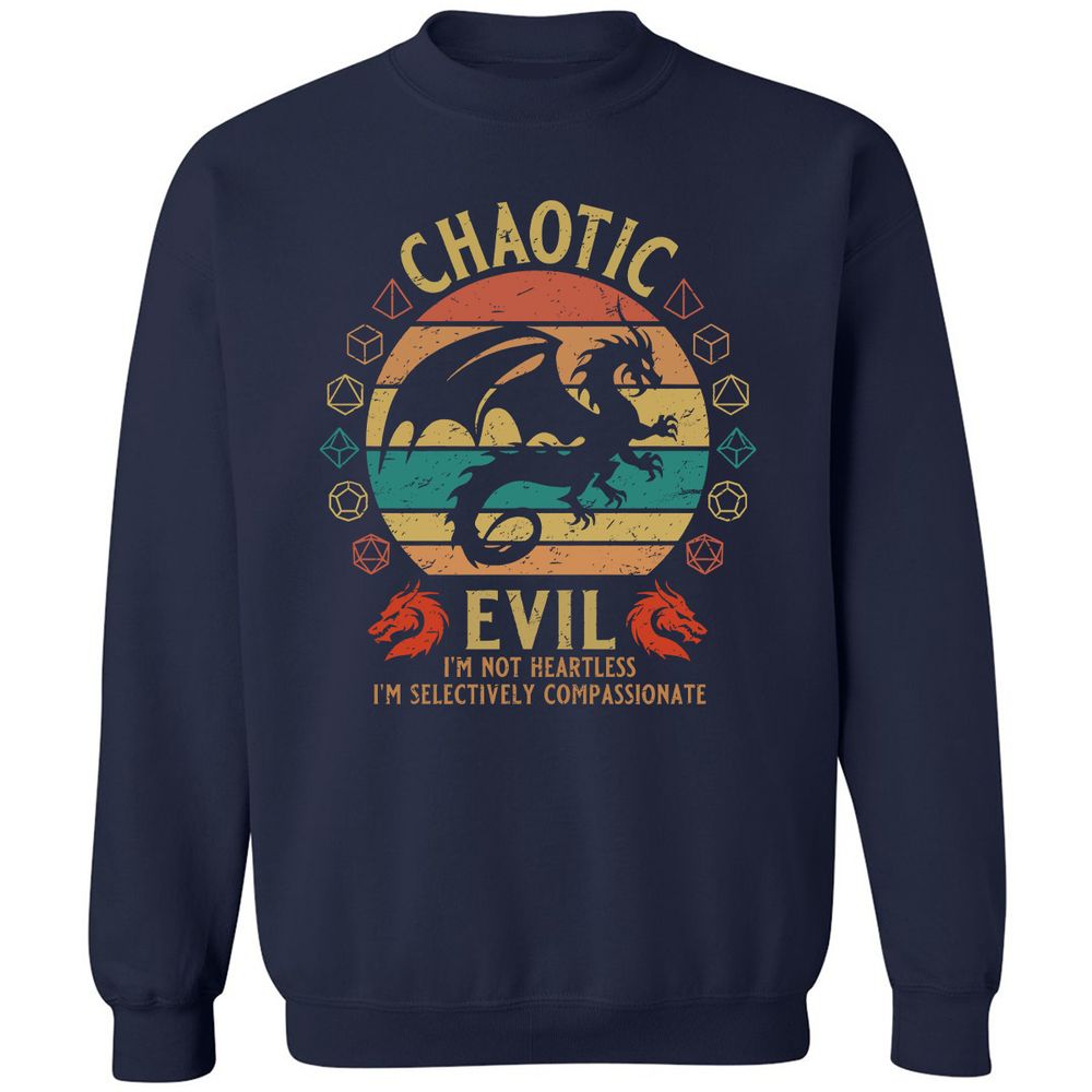 Chaotic Evil Classic Unisex Sweatshirt - Navy - 2