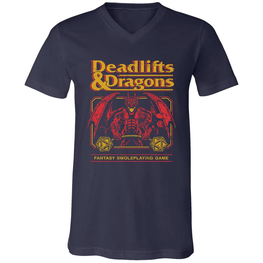Deadlifts & Dragons - Navy - 2