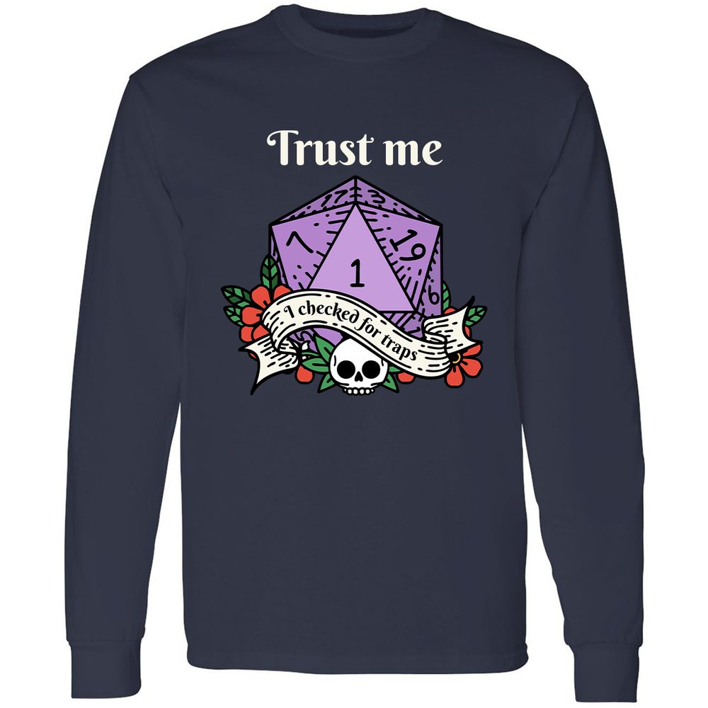 Trust Me I Checked for Traps - Navy - 2