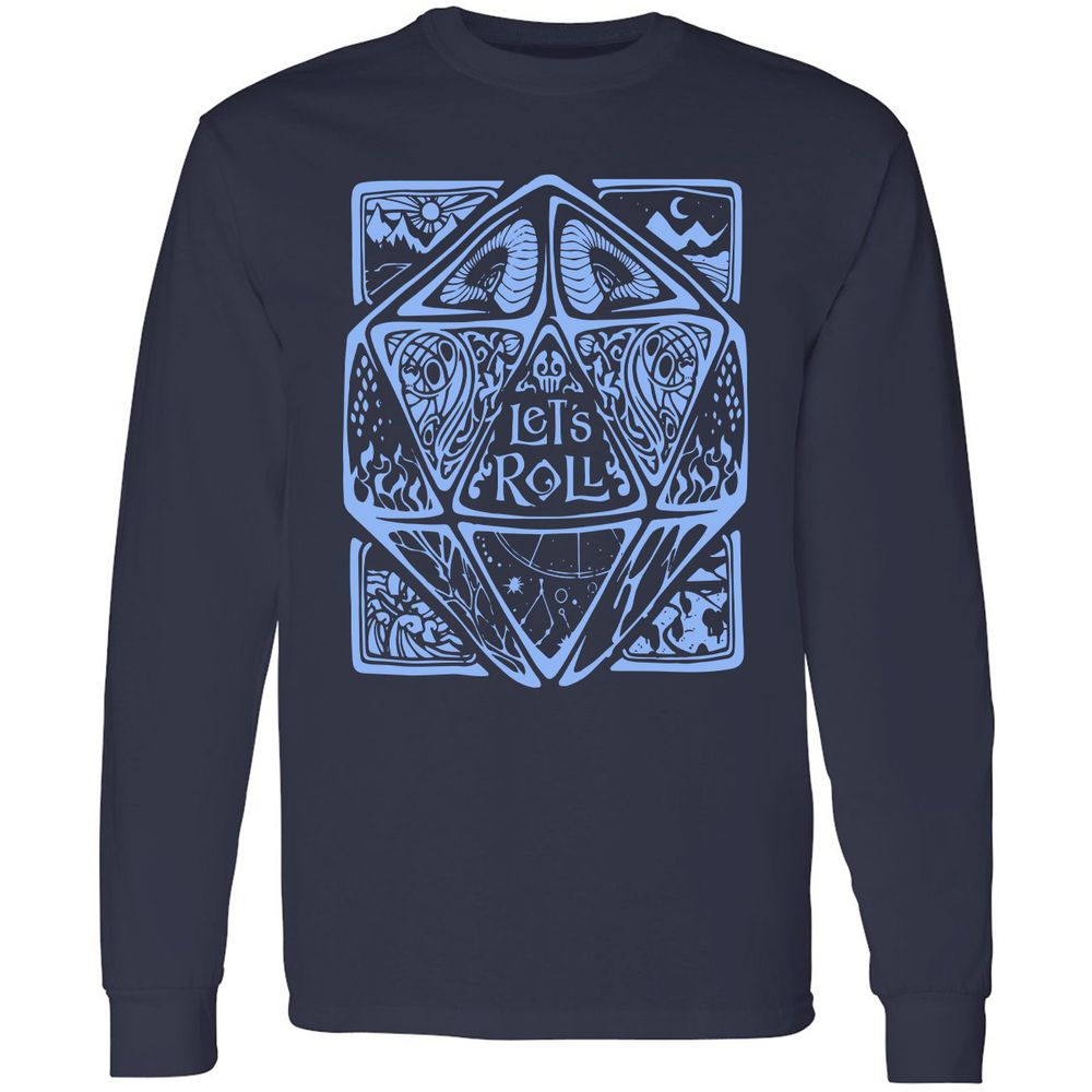 Let's Roll Long Sleeve T-Shirt - Navy - 2