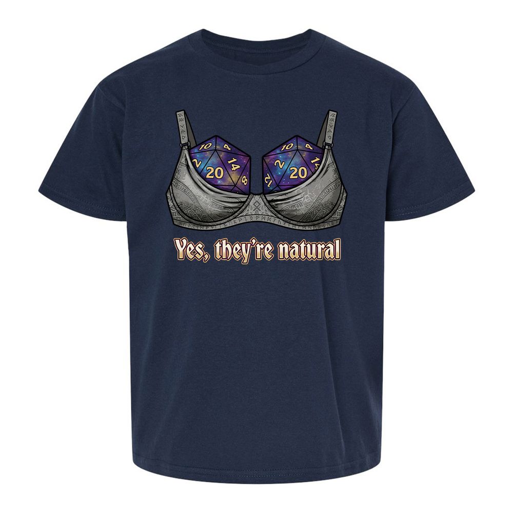 They Are Natural Nat20 Kids T-Shirt - Navy - 2