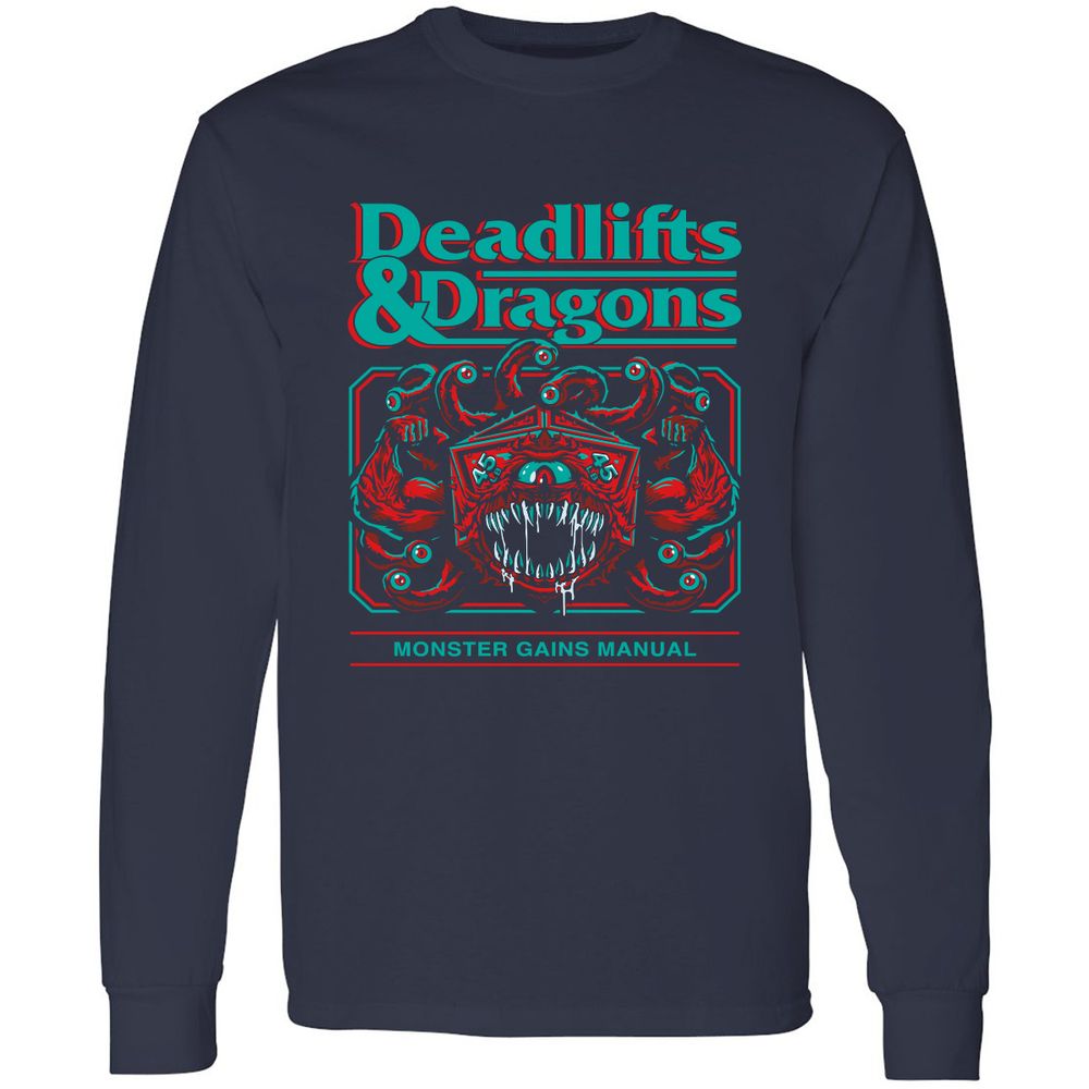 Deadlifts & Dragons Beholder - Navy - 2