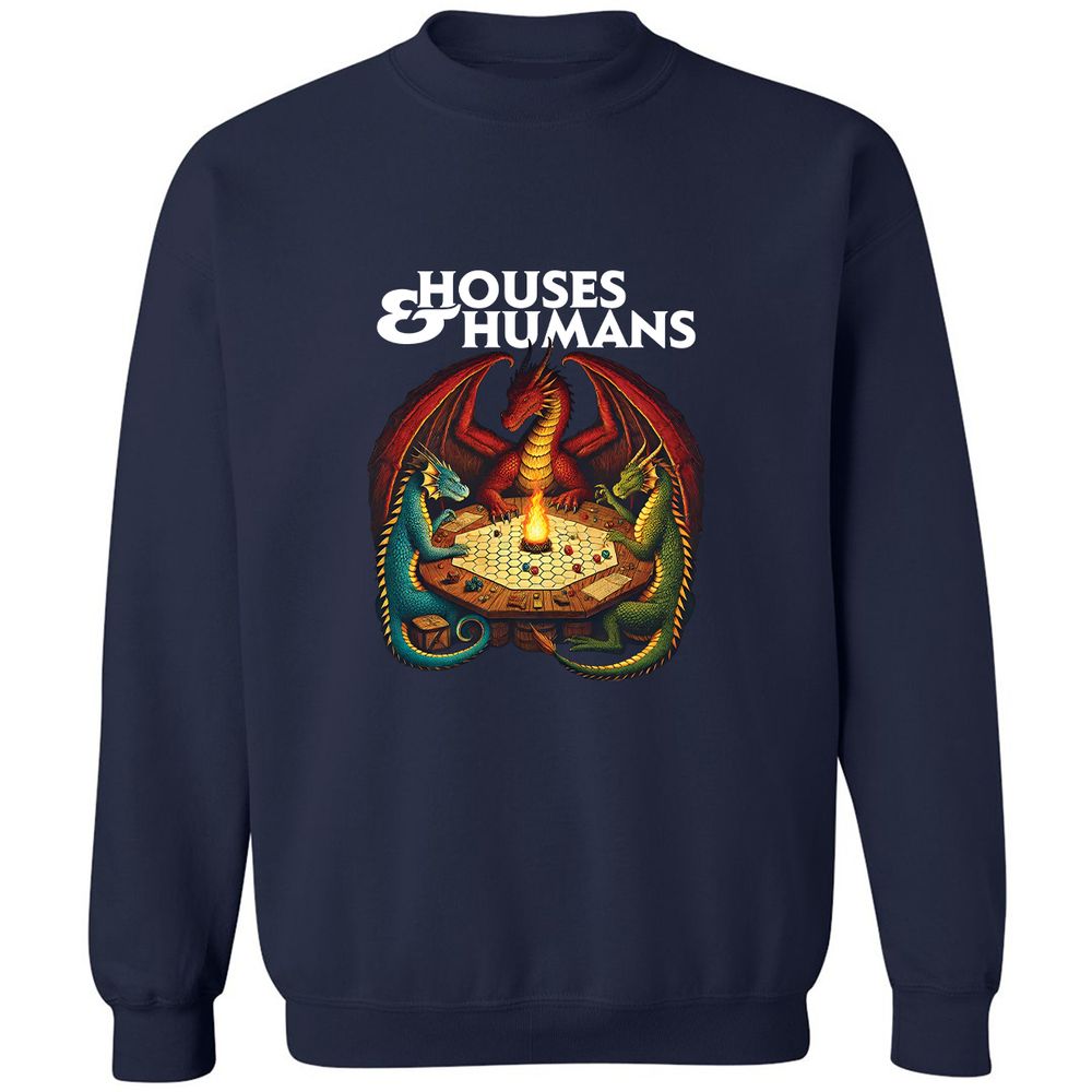 Houses & Humans Classic Unisex Sweatshirt - Navy - 2