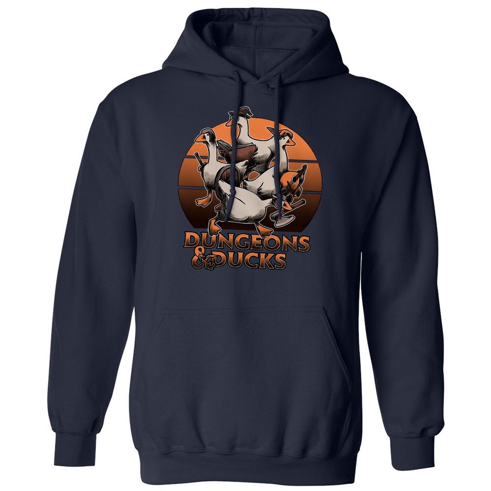 Dungeons And Ducks Classic Unisex Hoodie - Navy - 2