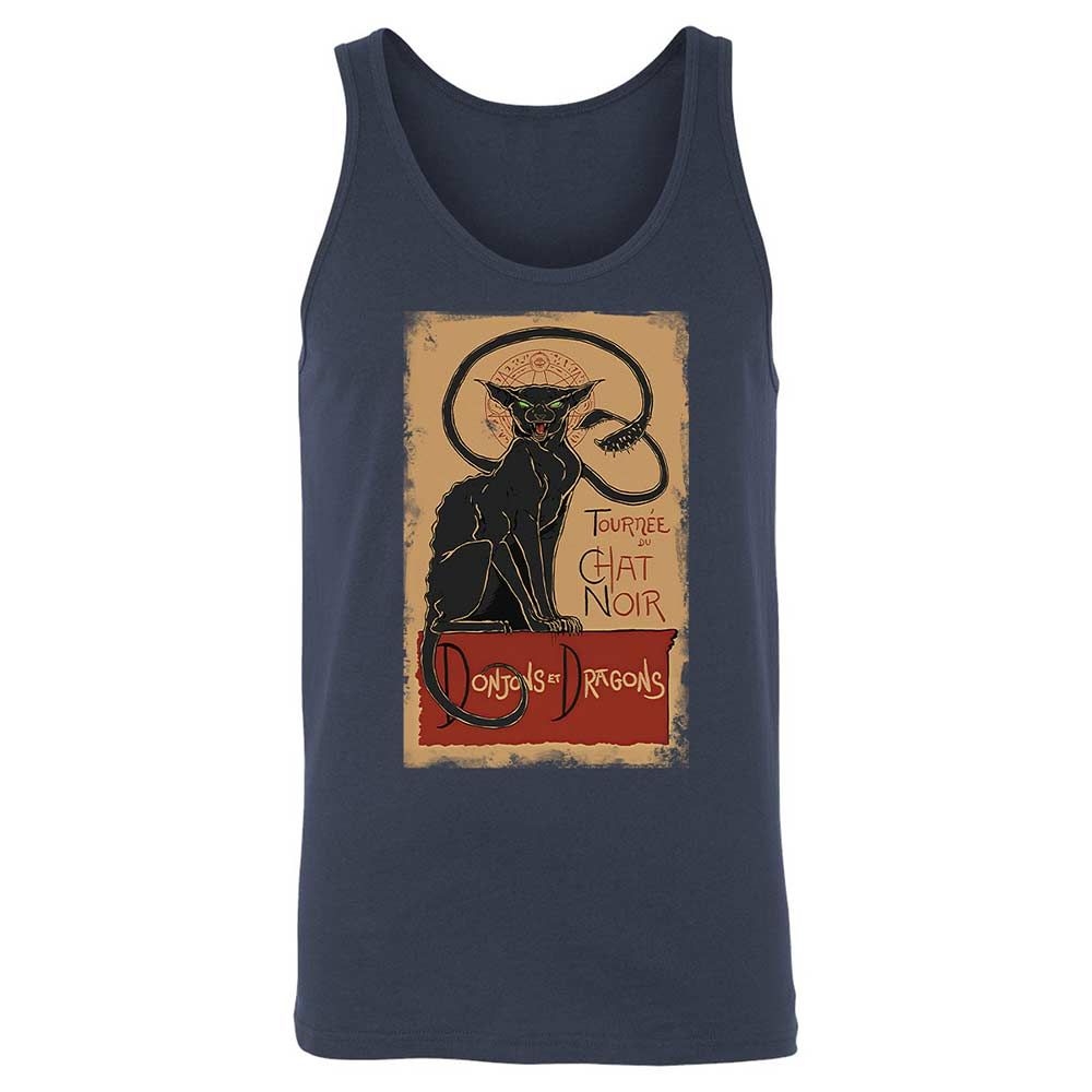 Tournee Du Chat Noir Unisex Jersey Tank - Navy - 2