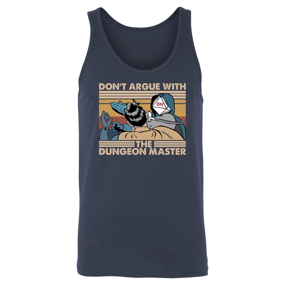 Don't Argue With The DM Unisex Jersey Tank - Navy - 2