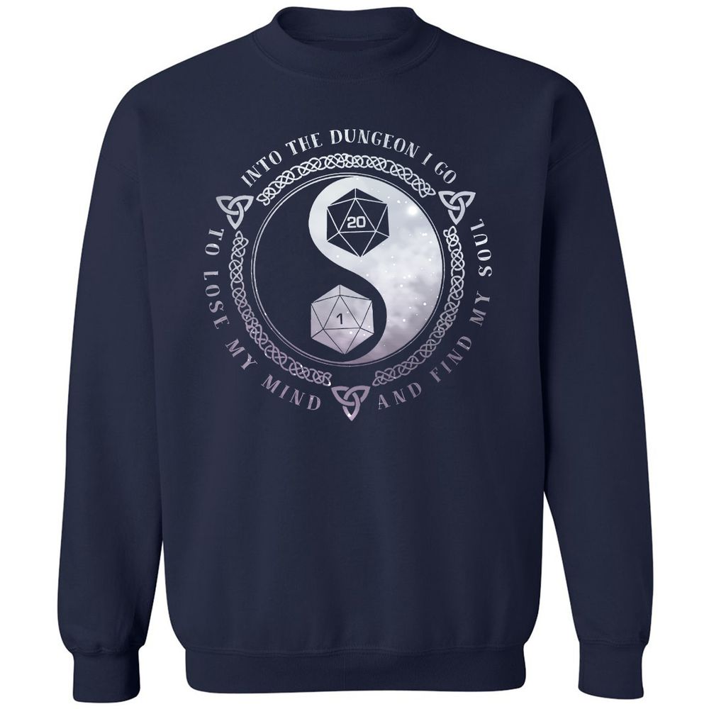 Into The Dungeon I Go Classic Unisex Sweatshirt - Navy - 2