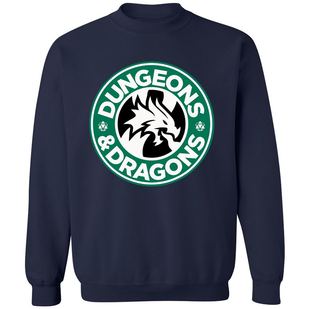 D&D Coffee Classic Unisex Sweatshirt - Navy - 2