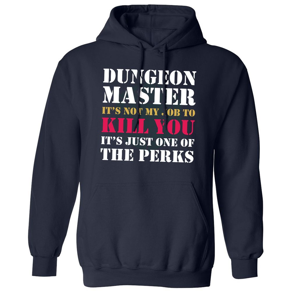 DUNGEON MASTER NOT MY JOB Classic Unisex Hoodie - Navy - 2